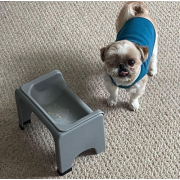 Fluff Trough Elevated Dog Bowl for Food Perfect for Pets