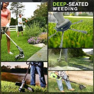 UOYOTT 6Inch Steel Weed Eater Trimmer Head - Versatile and Durable Brush Cutter Tool