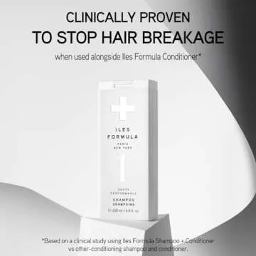 ILES FORMULA Haute Performance Sulfate Free Shampoo - Deep Cleanse, Volumize and Detangle + Stops Hair Breakage, Color & Extension Safe - For All Ages & Hair Types, 6.8 Fl Oz (200 ML)