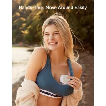 Momcozy S9 Wearable Breast Pump - Hands-Free Breast Pump with 2 Mode & 5 Levels, Portable Electric W...