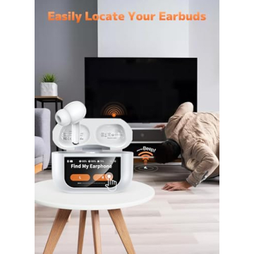 Szwdo Wireless Earbuds with Noise Cancelling & Touchscreen Case