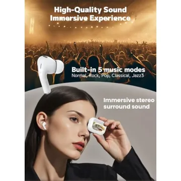 Szwdo Wireless Earbuds with Noise Cancelling & Touchscreen Case