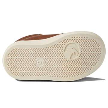 BILLY Footwear Kids Harmon High Sneakers for Toddler, and Little Kids - Man-Made Upper, Cushioned Footbed, and Zippered ClosureBrown 5 Toddler M