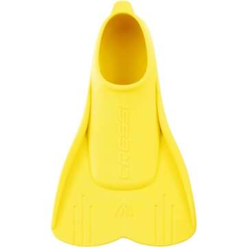 Cressi Mini Light Swimming Fins - Vibrant Yellow - Ideal for Toddlers 29/31 Sizes