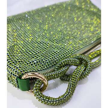 Chic Rhinestone Hobo Bag for Women - Sparkly Evening Handbag