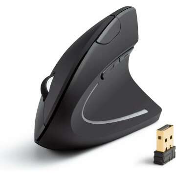 Anker Vertical Ergonomic Wireless Mouse - 5 Buttons