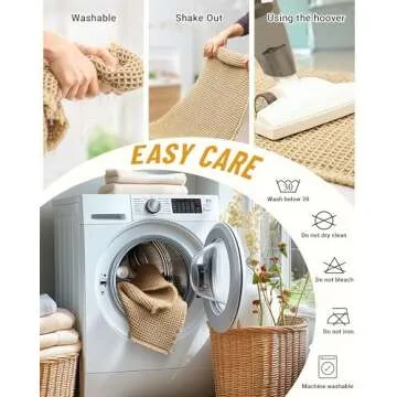 Furicher Large Waffle Bath Mat Set, Non Slip Bathroom Mat Set, Ultra Absorbent Bath Mats for Bathroom Decor, Extra Soft Floor Bathroom Rugs Sets 2 Piece, Washable Bath Rugs Set (20"×47" and 16"×24")