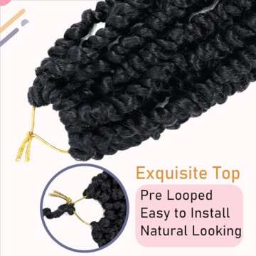 8 Packs Passion Twist Crochet Hair for Stylish Looks