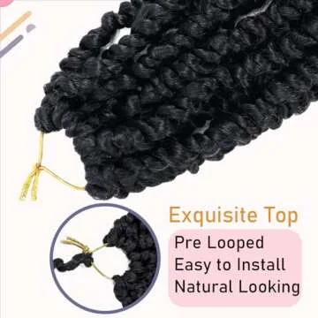8 Packs Passion Twist Crochet Hair for Stylish Looks