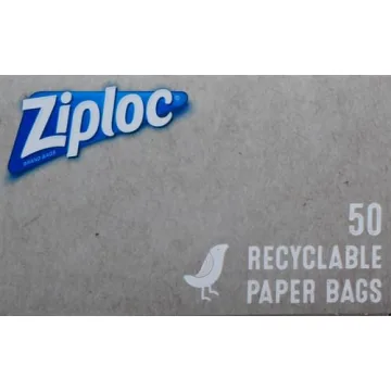 Ziploc Recyclable Paper Sandwich Snack Bags 50 Pack