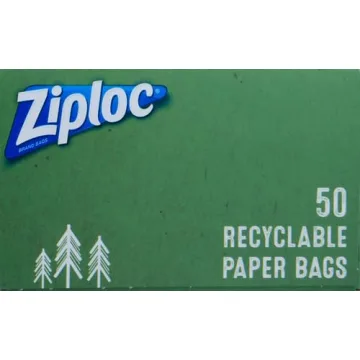 Ziploc Recyclable Paper Sandwich Snack Bags 50 Pack