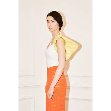 JW PEI Women's Gabbi Ruched Hobo Handbag - Light Yellow