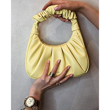 JW PEI Women's Gabbi Ruched Hobo Handbag - Light Yellow
