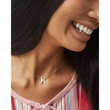 Kendra Scott Letter K Pendant Necklace in Gold Fashion Jewelry