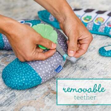 Infantino Grow with Me 3-in-1 Tummy Time Piano - 35 Sensory Stimulating Sounds, 3 Ways to Play, Tiny to Toddler, Attaches to Cribs, Tummy-Time