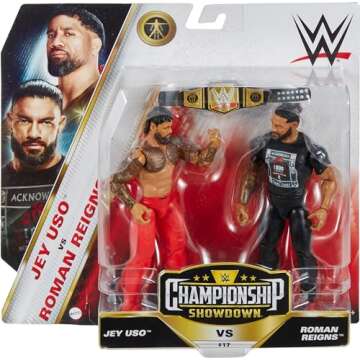 Mattel WWE Main Event Championship Showdown 2-Pack Action Figures & Accessory