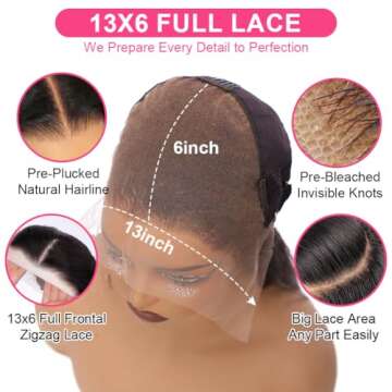Newshion 13x6 Water Wave Lace Front Wigs Human Hair Pre Plucked Bleached Knots 180 Density Wet And Wavy Glueless Wigs Human Hair 28 Inch Hd Lace Frontal Wig With Baby Hair