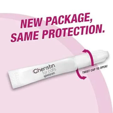 Cheristin Flea Treatment & Prevention for Cats | Fast acting topical flea treatment for cats over 1.8 lbs | 3 Count