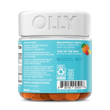OLLY Prenatal Gummy Multivitamin, Delicious Support for Moms