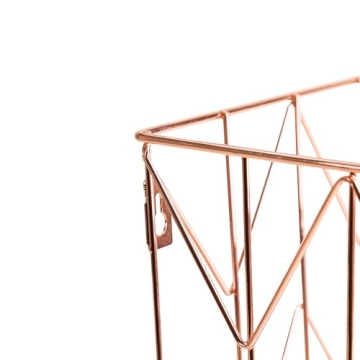 U Brands Copper/Rose Gold Hanging File Organizer - Stylish Storage Solution