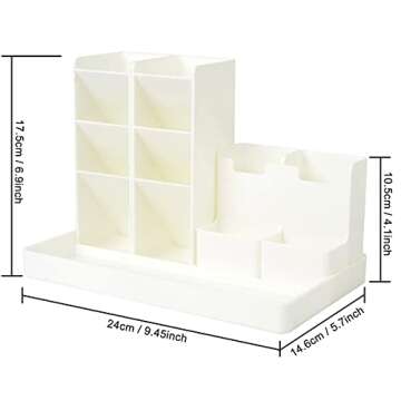 Office Pen Organizer for Desk, Small Desk Organizer for Stationery Supplies, Cute Pencil Holders & P...