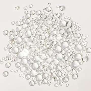 1600 Clear Dewdrop Beads for DIY Crafts and Decor