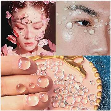 1600 Clear Dewdrop Beads for DIY Crafts and Decor