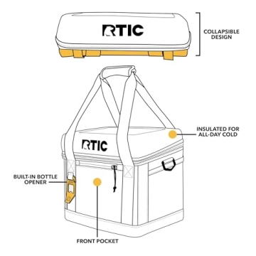 RTIC Insulated 28 Can Everyday Cooler for Camping
