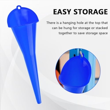 Long-Neck Oil Funnel for Automotive - Multi-Function Accessory