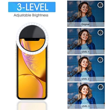 NAMTHEUN Rechargeable Selfie Ring Light for Streamers