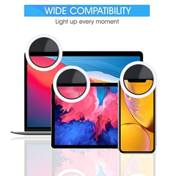 NAMTHEUN Rechargeable Selfie Ring Light for Streamers