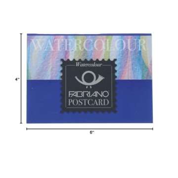 Fabriano Studio Watercolor Pad, Cold-Press, 4" x 6", 140 lb, 20 Sheets, White