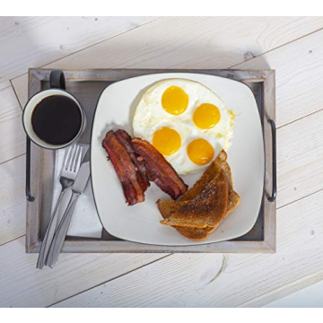 Besti Rustic Food Serving Trays - Set of 2 Stylish Decor