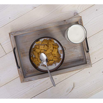 Besti Rustic Food Serving Trays - Set of 2 Stylish Decor