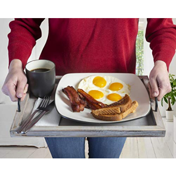 Besti Rustic Food Serving Trays - Set of 2 Stylish Decor