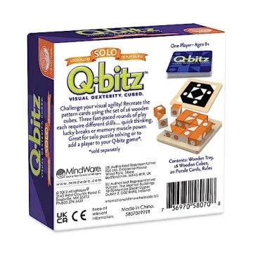 Mindware Q-bitz Solo Puzzle Game for All Ages