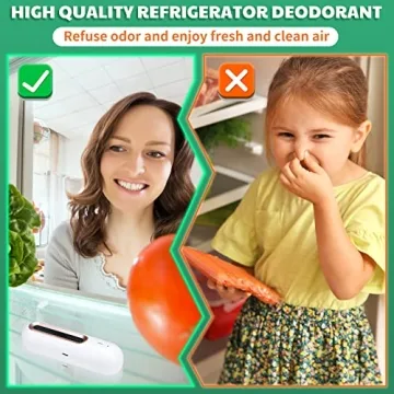 Rechargeable Ozone Refrigerator Deodorizer 2-Pack