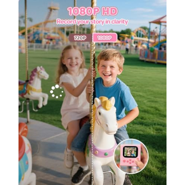 Kids Instant Print Camera - 1080P HD Fun Toy for Ages 3-12