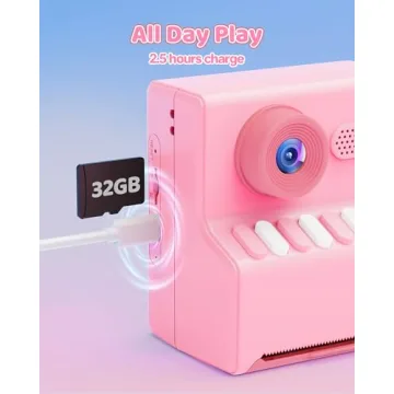 Kids Instant Print Camera - 1080P HD Fun Toy for Ages 3-12