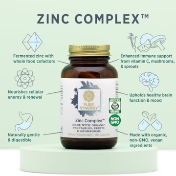 PURE SYNERGY Zinc Complex Vegan Immune Support Supplement