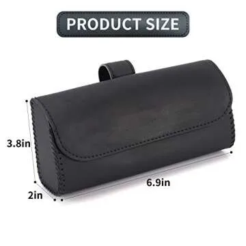 Accmor Sunglasses Holder for Car Sun Visor, Auto Eyeglasses Protective Storage Case, Vehicle Visor A...