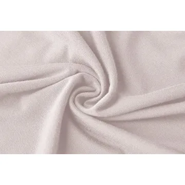 Long Sleeve Crop Tops for Women Workout Basic Clothes for Teen Ladies Fitted Slim Scoop Neck Cute Yoga Shirts (Beige, Medium)