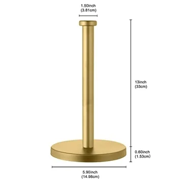 Elegant Gold Paper Towel Holder for Modern Kitchens