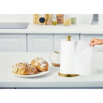 Elegant Gold Paper Towel Holder for Modern Kitchens