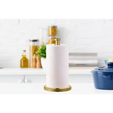 Elegant Gold Paper Towel Holder for Modern Kitchens