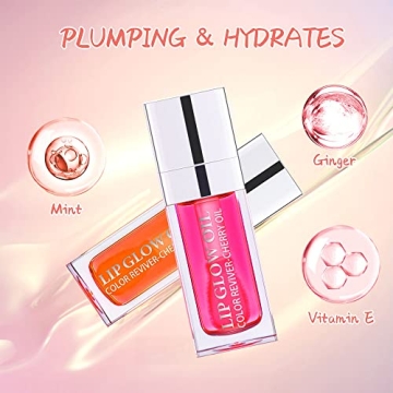 Glow Lip Oil Plumping Gloss Hydrating Lip Care Shine