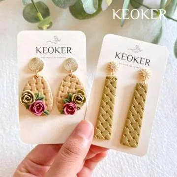 KEOKER Polymer Clay Texture Roller for Unique Jewelry