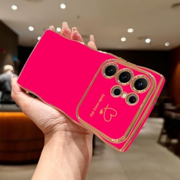 Cute Wave Frame Phone Case for Galaxy S24 Ultra