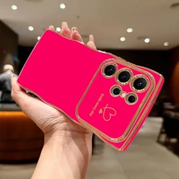 Cute Wave Frame Phone Case for Galaxy S24 Ultra