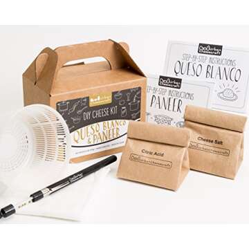 Create Cheese at Home with Paneer & Queso Blanco Kit